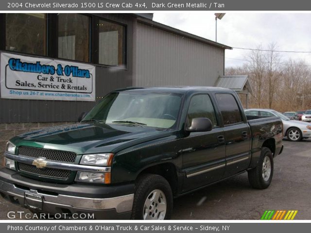 2004 Chevrolet Silverado 1500 LS Crew Cab 4x4 in Dark Green Metallic