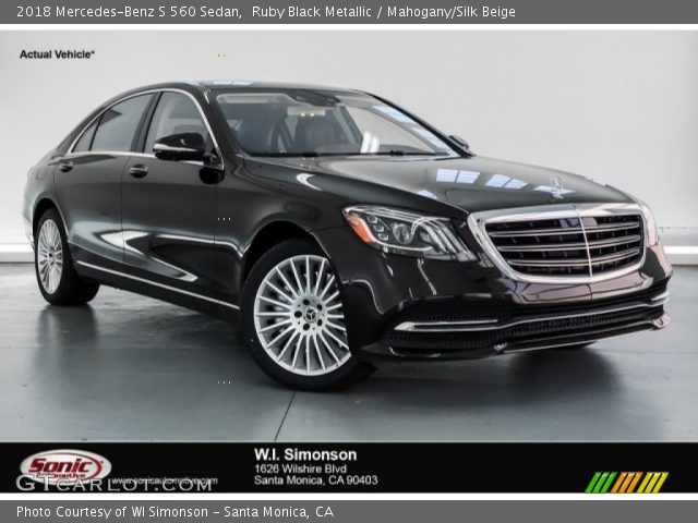 2018 Mercedes-Benz S 560 Sedan in Ruby Black Metallic