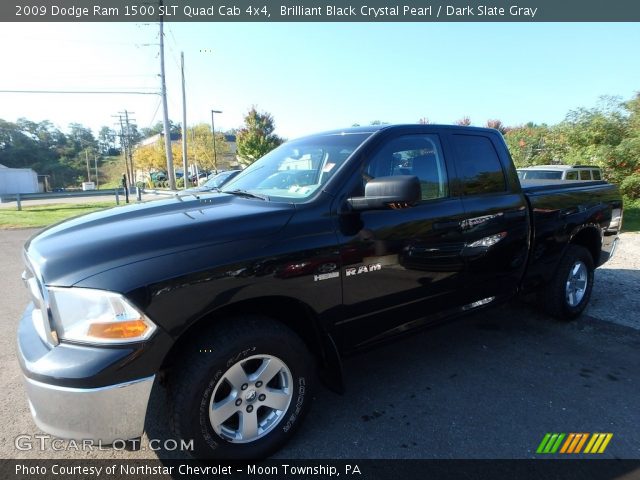 2009 Dodge Ram 1500 SLT Quad Cab 4x4 in Brilliant Black Crystal Pearl