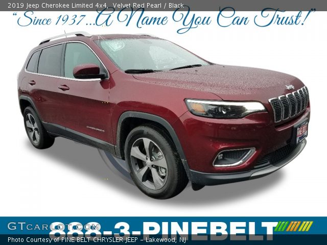 2019 Jeep Cherokee Limited 4x4 in Velvet Red Pearl