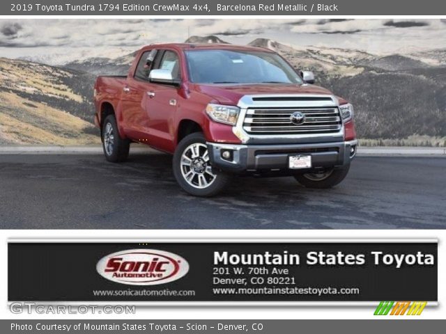 2019 Toyota Tundra 1794 Edition CrewMax 4x4 in Barcelona Red Metallic