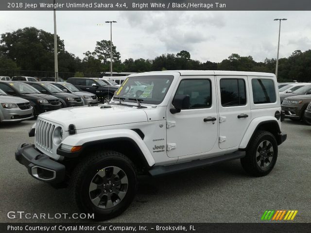 Bright White 2018 Jeep Wrangler Unlimited Sahara 4x4