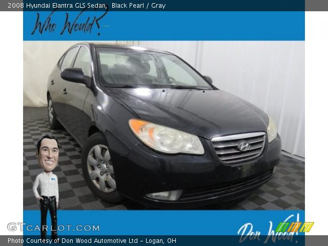 2008 Hyundai Elantra GLS Sedan in Black Pearl