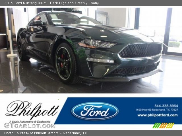 2019 Ford Mustang Bullitt in Dark Highland Green