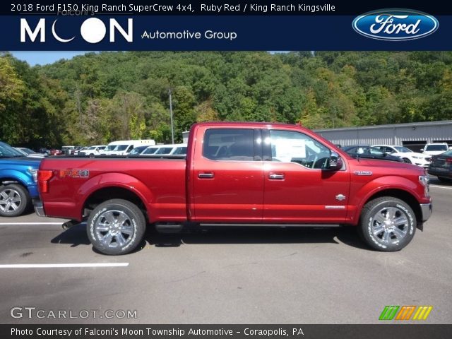 2018 Ford F150 King Ranch SuperCrew 4x4 in Ruby Red