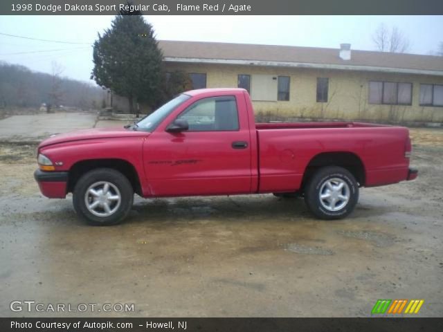 1998 Dodge Dakota Sport Regular Cab in Flame Red