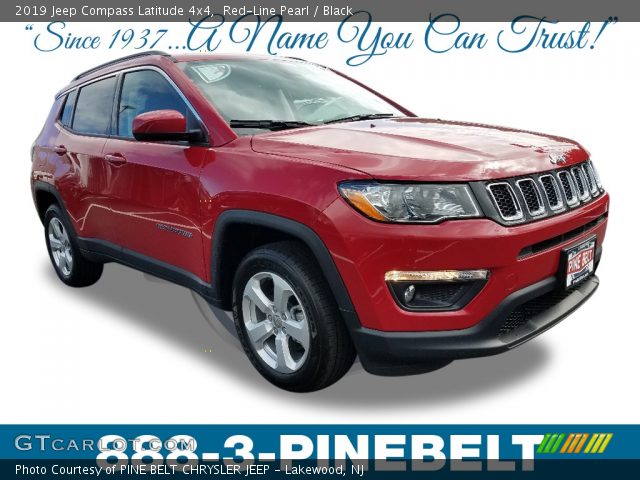 2019 Jeep Compass Latitude 4x4 in Red-Line Pearl