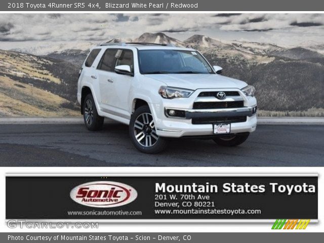 2018 Toyota 4Runner SR5 4x4 in Blizzard White Pearl