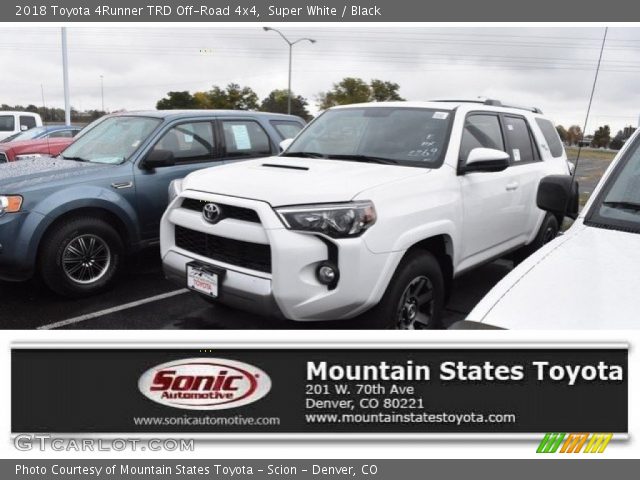 2018 Toyota 4Runner TRD Off-Road 4x4 in Super White