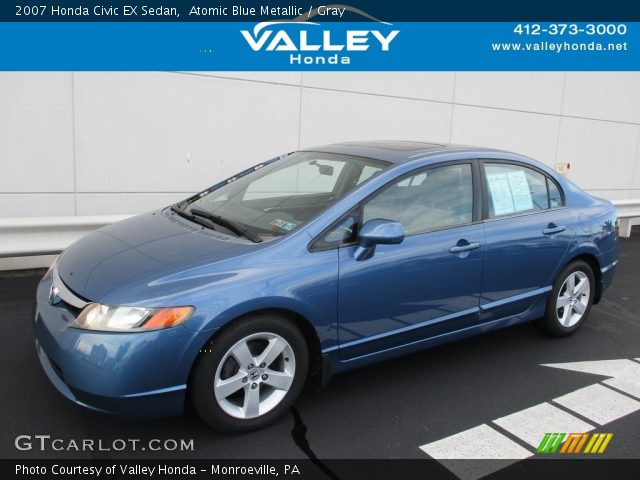 2007 Honda Civic EX Sedan in Atomic Blue Metallic