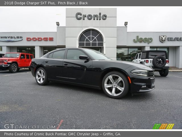 2018 Dodge Charger SXT Plus in Pitch Black