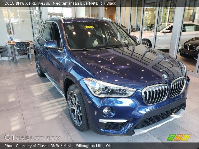 2018 BMW X1 xDrive28i in Mediterranean Blue Metallic