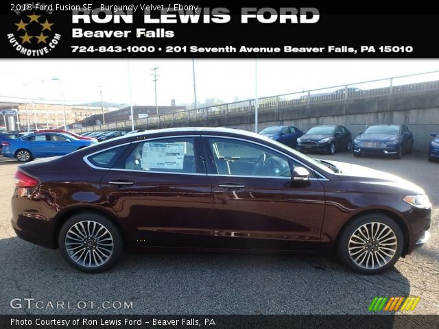 2018 Ford Fusion SE in Burgundy Velvet