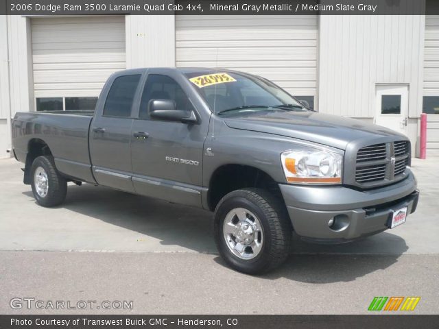 2006 Dodge Ram 3500 Laramie Quad Cab 4x4 in Mineral Gray Metallic