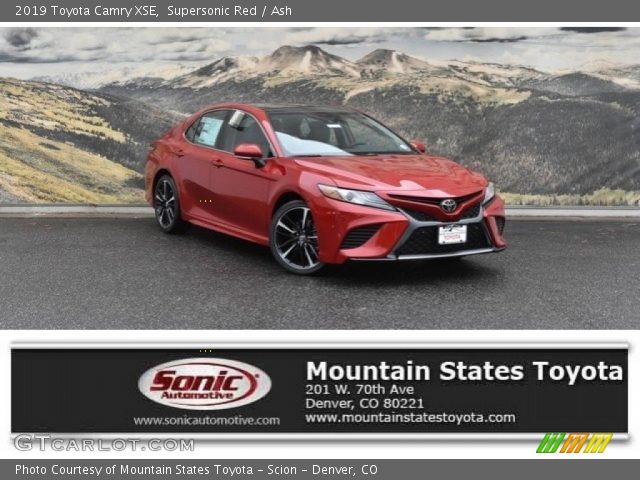 2019 Toyota Camry XSE in Supersonic Red