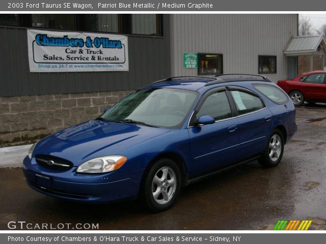 2003 Ford Taurus SE Wagon in Patriot Blue Metallic. Click to see large ...