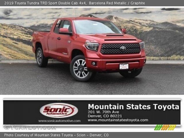 2019 Toyota Tundra TRD Sport Double Cab 4x4 in Barcelona Red Metallic