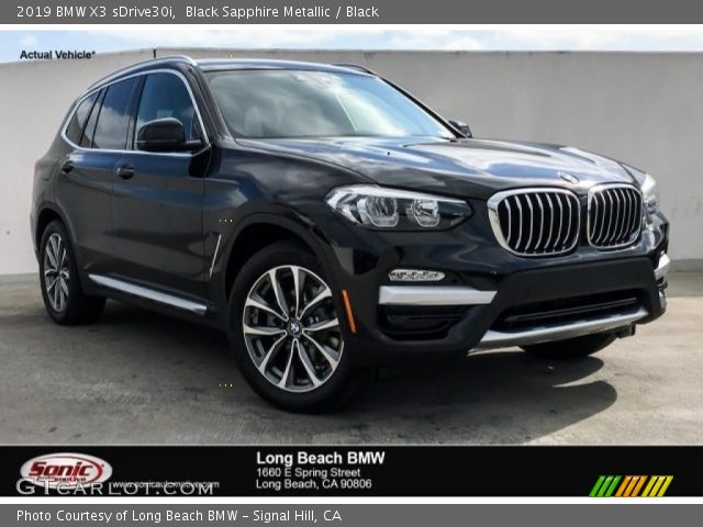 2019 BMW X3 sDrive30i in Black Sapphire Metallic