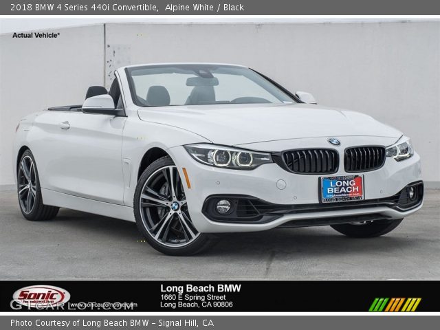 2018 BMW 4 Series 440i Convertible in Alpine White