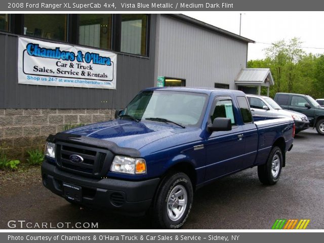 2008 Ford Ranger XL SuperCab 4x4 in Vista Blue Metallic