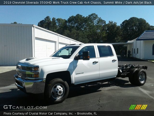 2019 Chevrolet Silverado 3500HD Work Truck Crew Cab 4x4 Chassis in Summit White