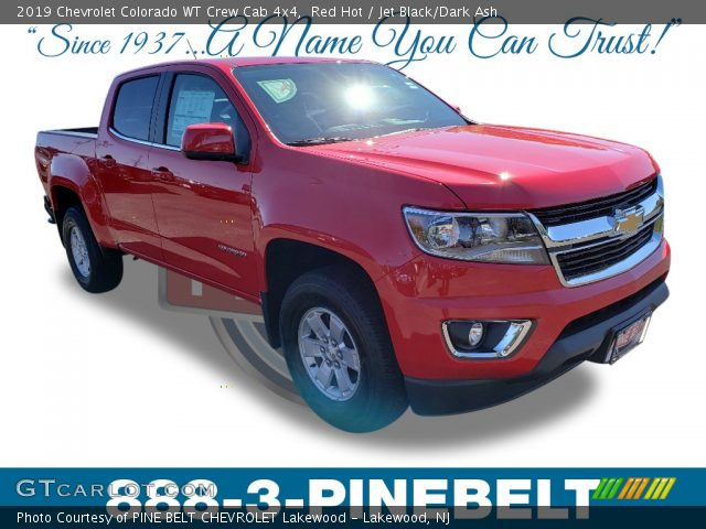 2019 Chevrolet Colorado WT Crew Cab 4x4 in Red Hot