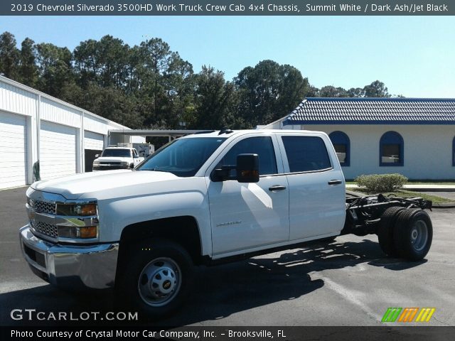 2019 Chevrolet Silverado 3500HD Work Truck Crew Cab 4x4 Chassis in Summit White
