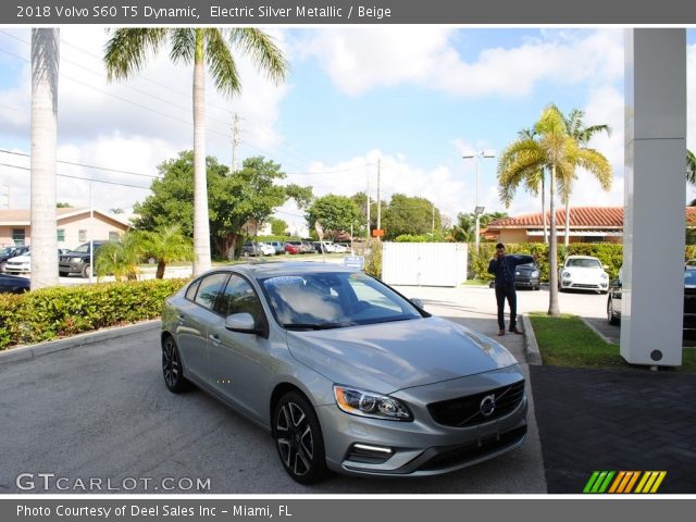 2018 Volvo S60 T5 Dynamic in Electric Silver Metallic