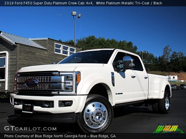 2019 Ford F450 Super Duty Platinum Crew Cab 4x4 in White Platinum Metallic Tri-Coat
