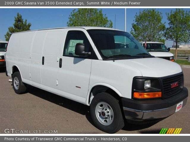 2009 GMC Savana Van 3500 Extended Cargo in Summit White