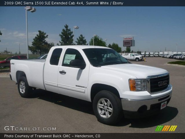 2009 GMC Sierra 1500 SLE Extended Cab 4x4 in Summit White