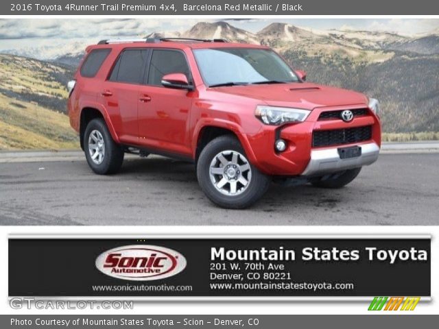 2016 Toyota 4Runner Trail Premium 4x4 in Barcelona Red Metallic