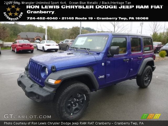 2018 Jeep Wrangler Unlimited Sport 4x4 in Ocean Blue Metallic