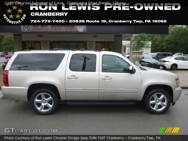 2013 Chevrolet Suburban LTZ 4x4 in Champagne Silver Metallic