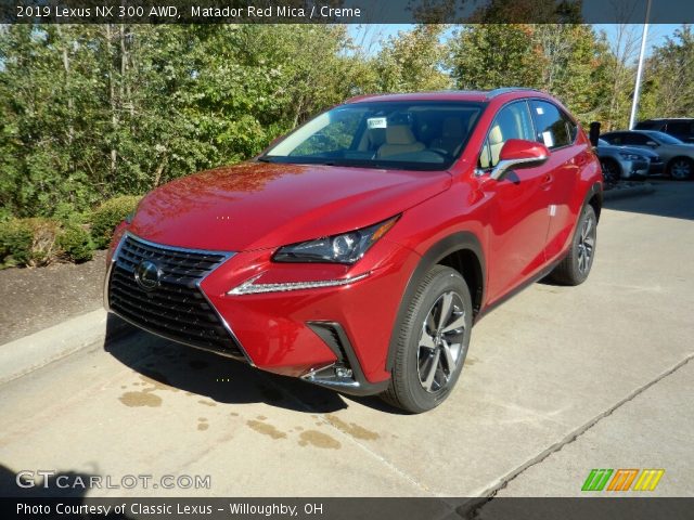 2019 Lexus NX 300 AWD in Matador Red Mica