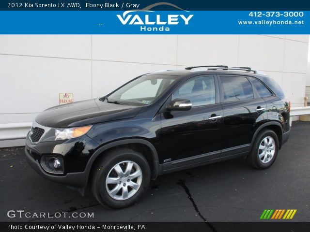 2012 Kia Sorento LX AWD in Ebony Black