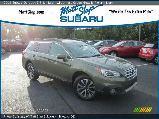 2016 Subaru Outback 2.5i Limited in Wilderness Green Metallic