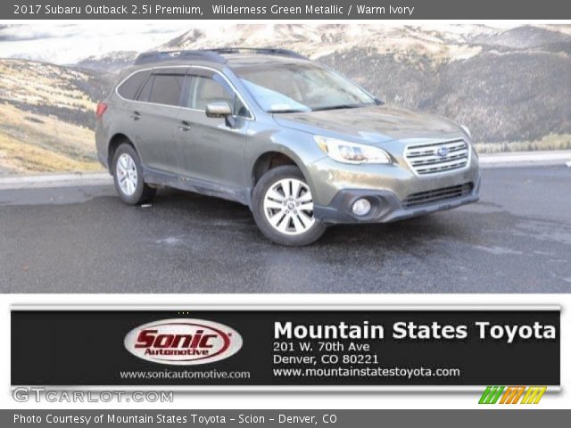2017 Subaru Outback 2.5i Premium in Wilderness Green Metallic