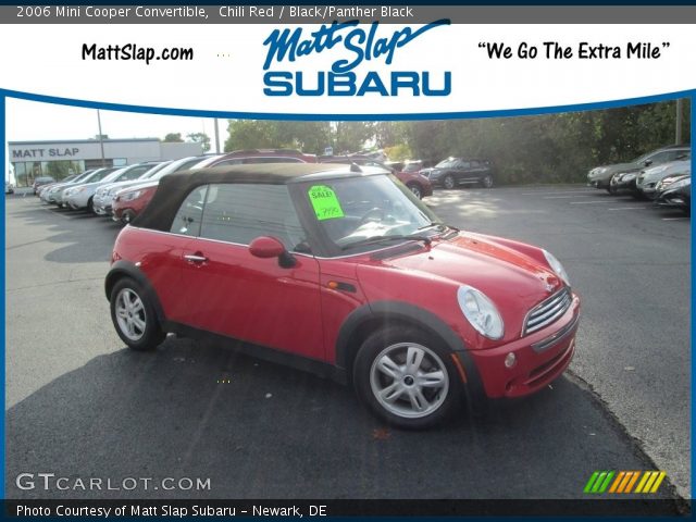 2006 Mini Cooper Convertible in Chili Red