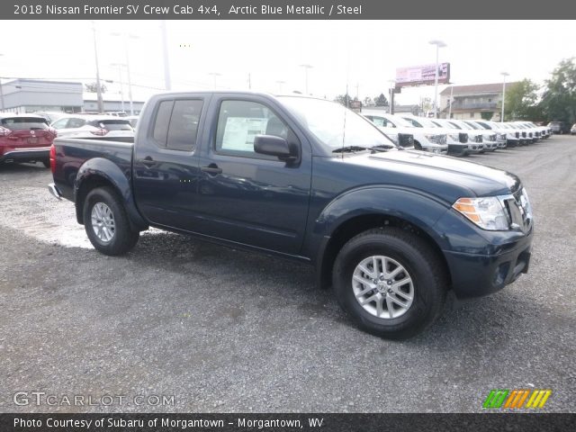 2018 Nissan Frontier SV Crew Cab 4x4 in Arctic Blue Metallic
