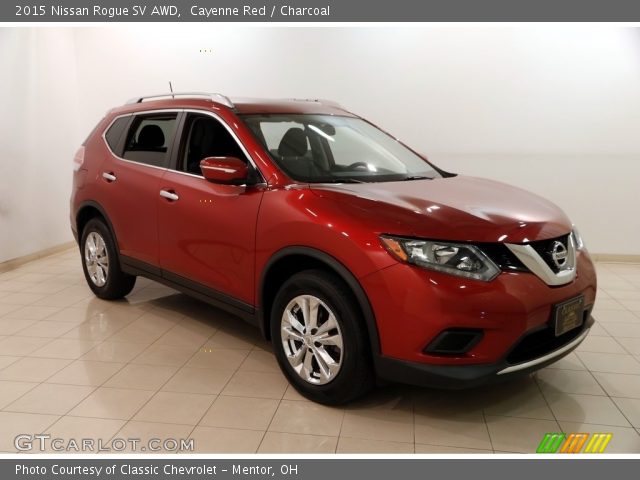 2015 Nissan Rogue SV AWD in Cayenne Red