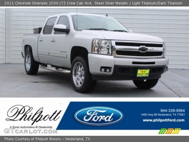 2011 Chevrolet Silverado 1500 LTZ Crew Cab 4x4 in Sheer Silver Metallic