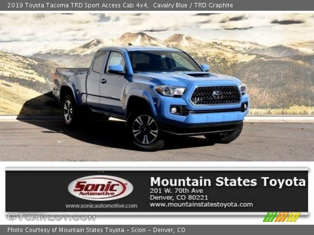 2019 Toyota Tacoma TRD Sport Access Cab 4x4 in Cavalry Blue