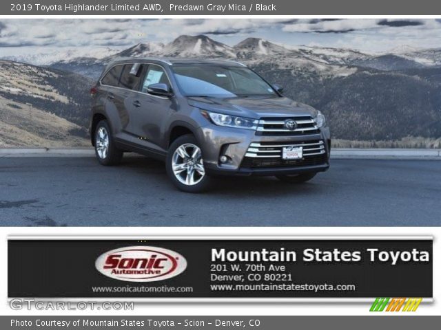 2019 Toyota Highlander Limited AWD in Predawn Gray Mica