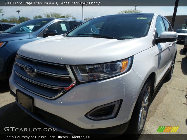 2018 Ford Edge Titanium AWD in White Platinum