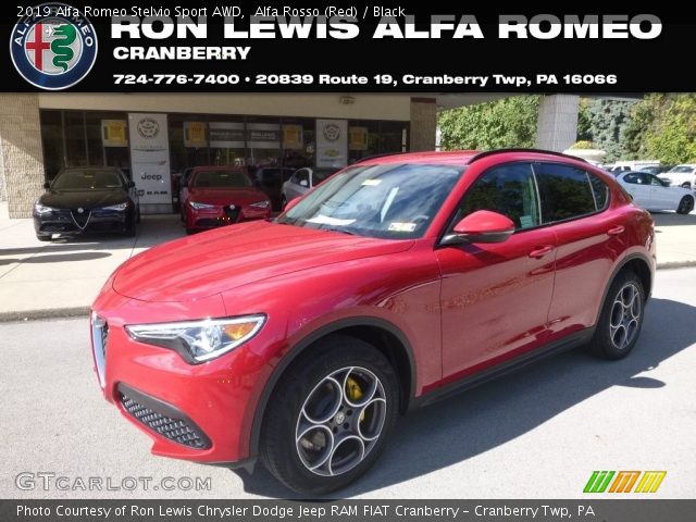 2019 Alfa Romeo Stelvio Sport AWD in Alfa Rosso (Red)