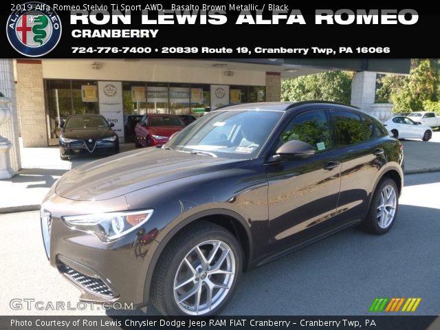 2019 Alfa Romeo Stelvio Ti Sport AWD in Basalto Brown Metallic