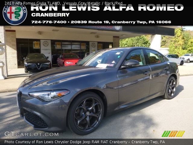 2018 Alfa Romeo Giulia Ti AWD in Vesuvio Gray Metallic