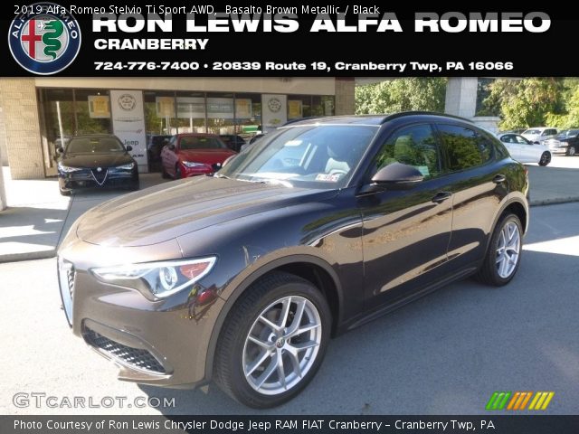 2019 Alfa Romeo Stelvio Ti Sport AWD in Basalto Brown Metallic