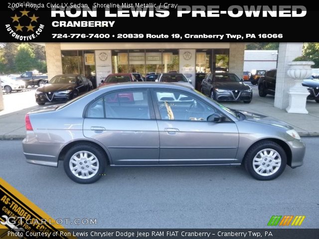 2004 Honda Civic LX Sedan in Shoreline Mist Metallic